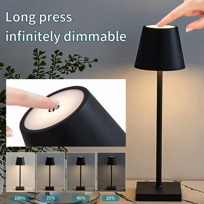 LED Desk Lamp Wireless Touch Light for Bedroom