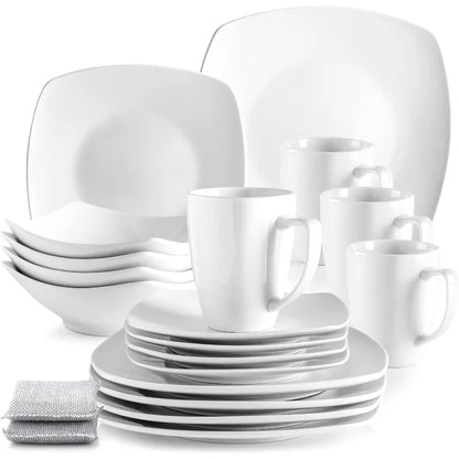 16-Piece Porcelain Dinnerware Set for 4