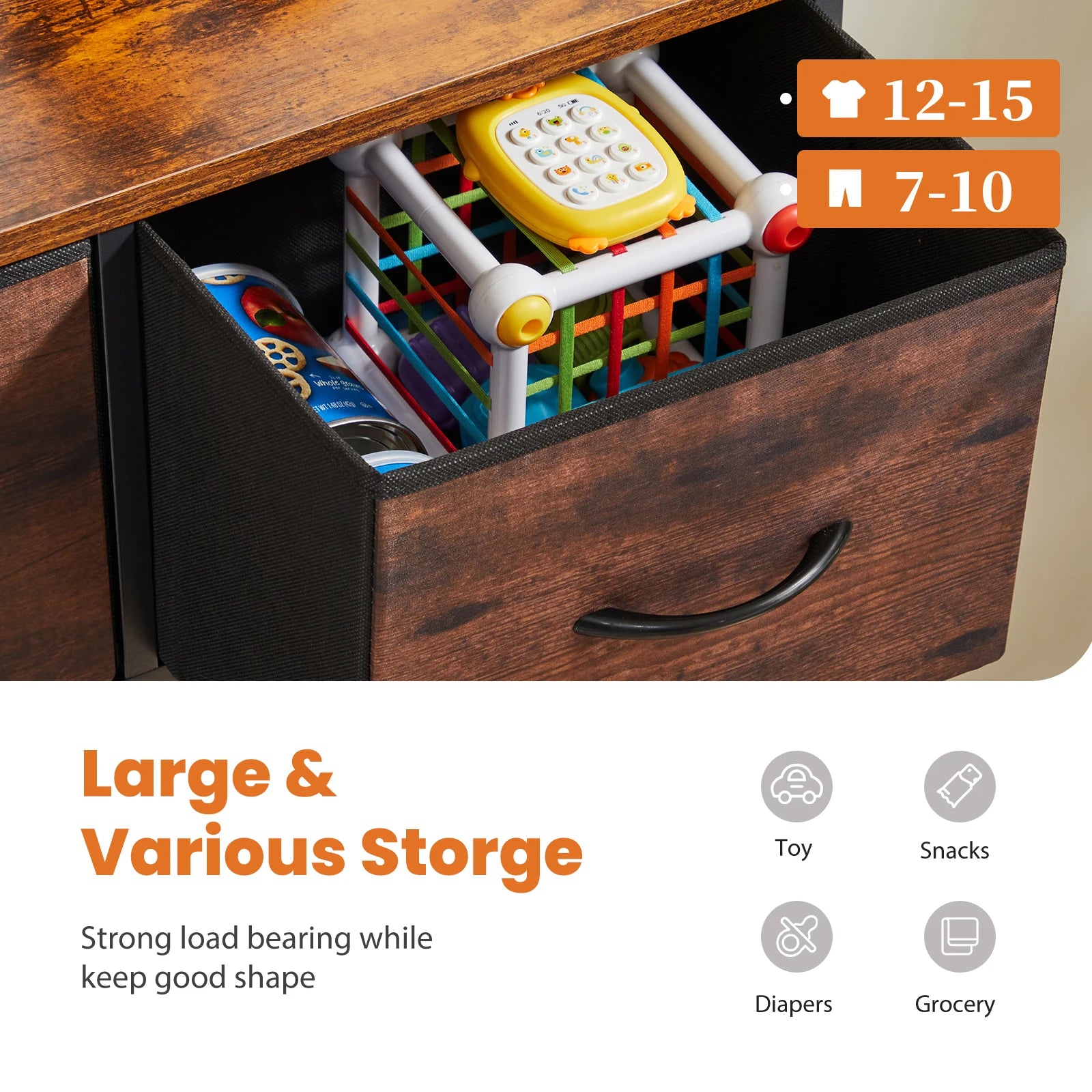 9 Fabric Storage Wardrobe Organizer for Home