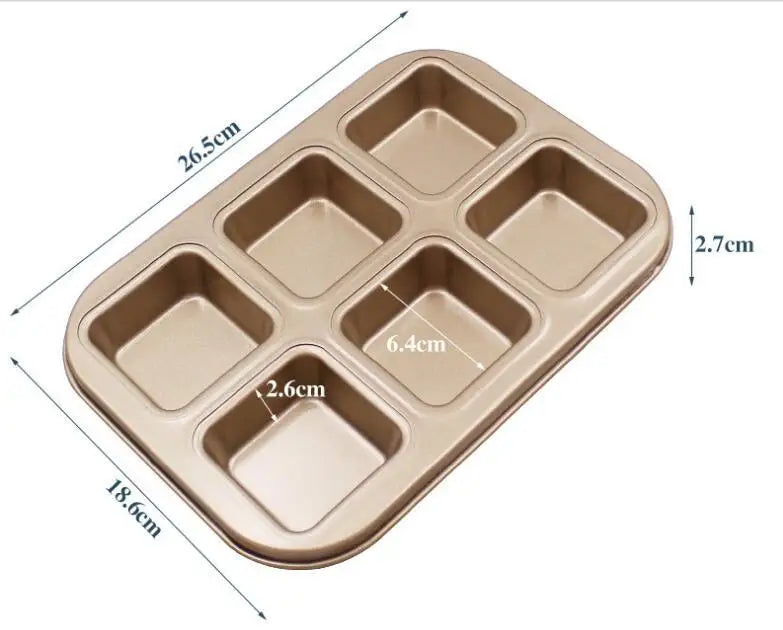 12-Cup Mini Cake Mold Non-Stick Baking Pan